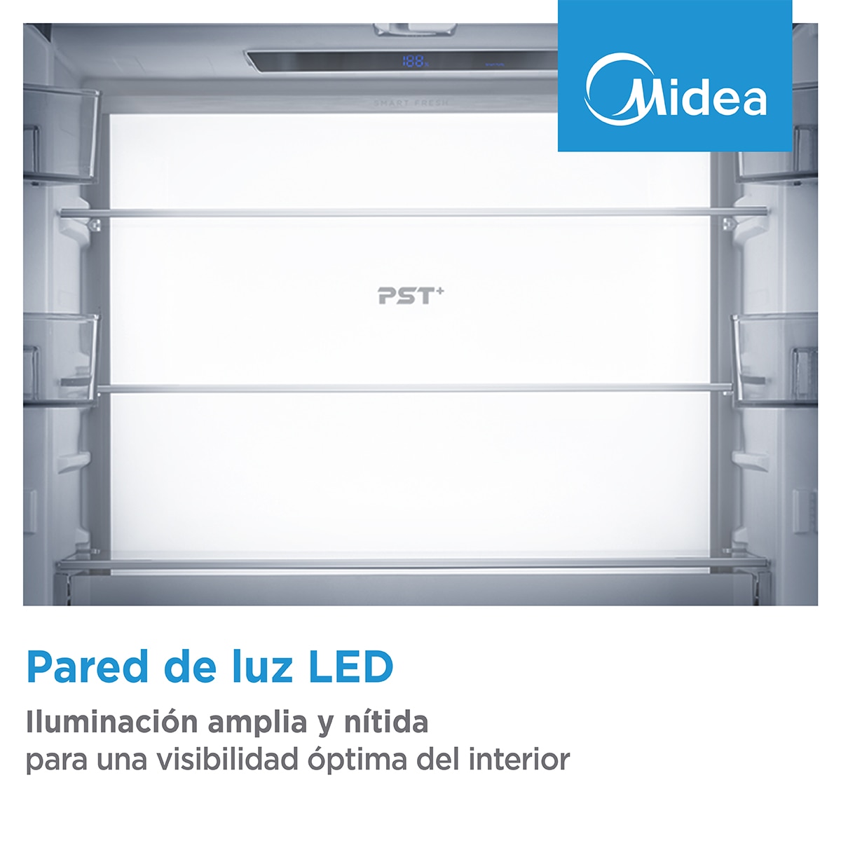 Frigorífico americano Midea Total No Frost Instafit - MDRF706BIE70 Gris-13