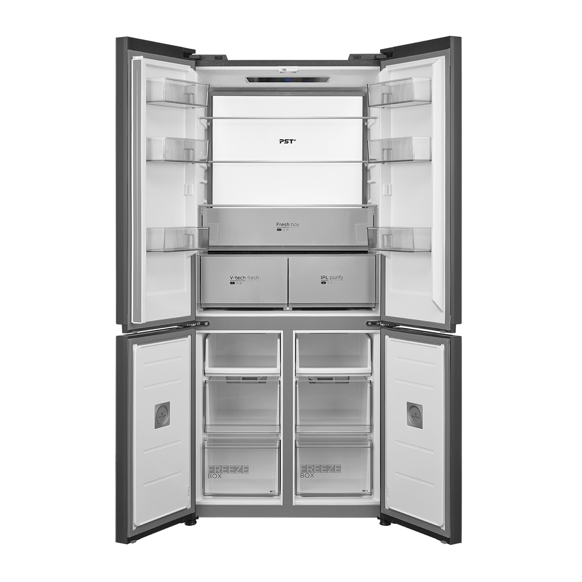 Frigorífico Americano Midea MDRF706BIE70 Total No Frost Instafit - Cinzento Cinzento-17