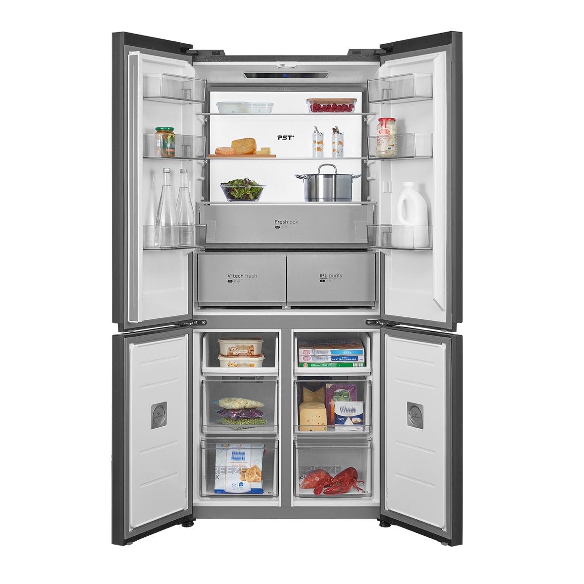 Frigorífico Americano Midea MDRF706BIE70 Total No Frost Instafit - Cinzento Cinzento-18