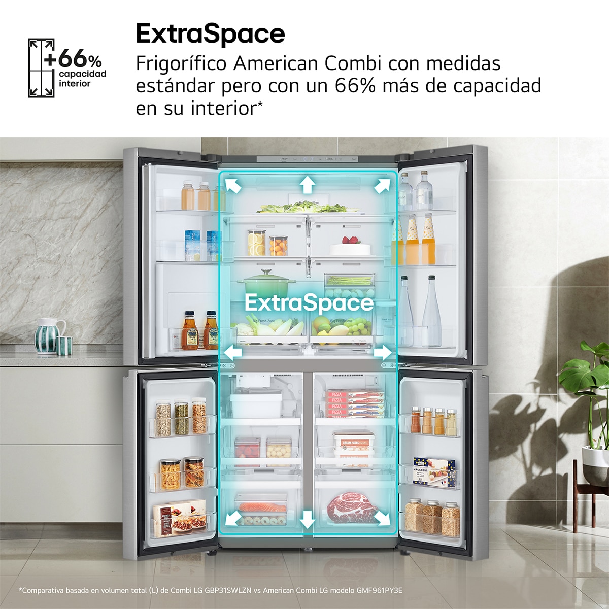 Frigorífico americano LG, Door Cooling - GMF961PY3E Inox-8