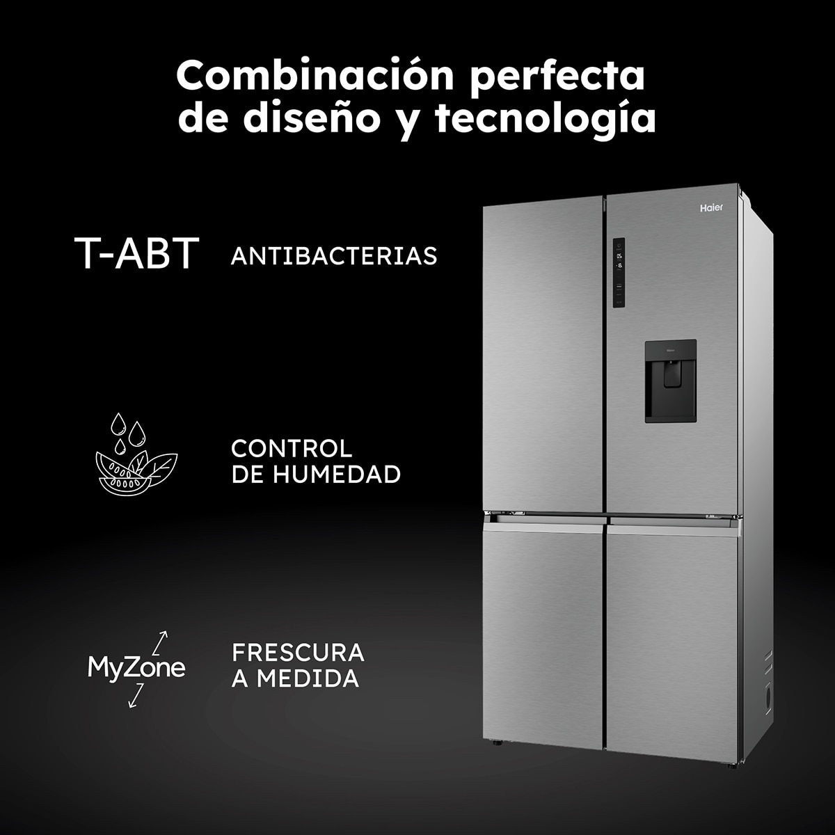 Frigorífico Americano Haier Total No Frost - Cube 90 Series 5 SH5CREH209MP 6