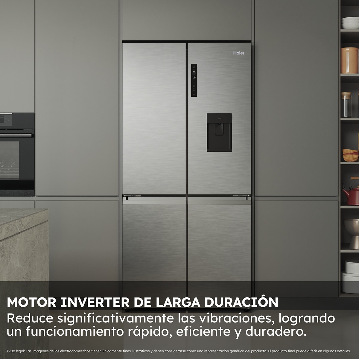 Frigorífico Americano Haier Total No Frost - Cube 90 Series 5 SH5CREH209MP 7
