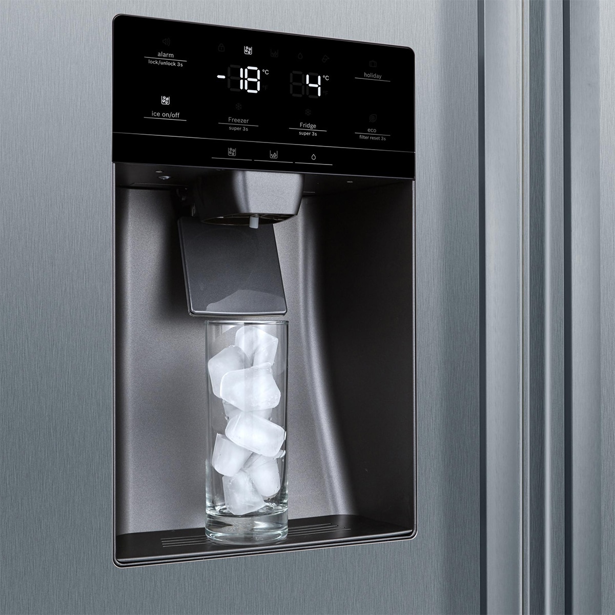 Frigorífico americano Bosch Dispensador Total NoFrost - KAD93AIDP Acero antihuellas-4