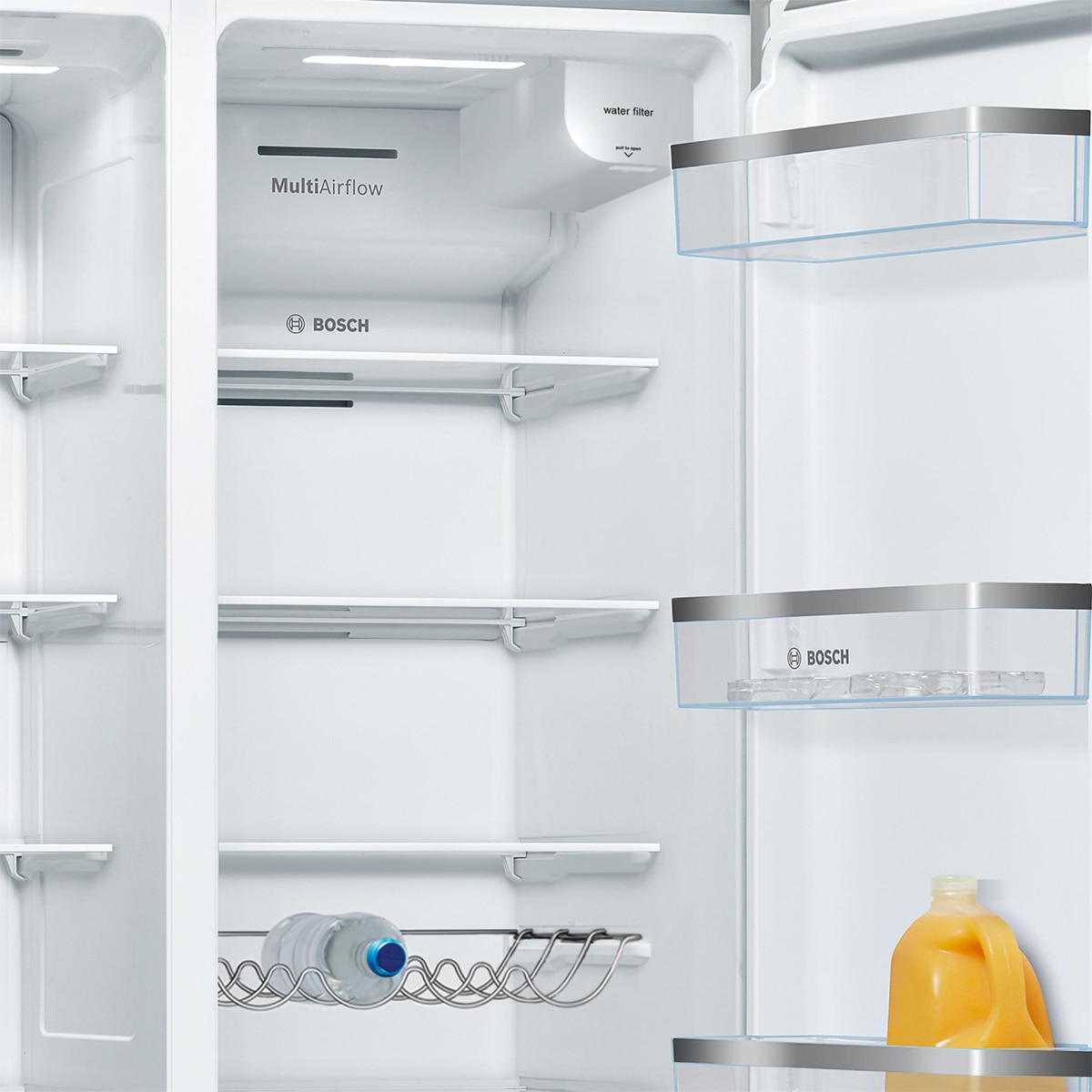 Frigorífico americano Bosch Dispensador Total NoFrost - KAD93AIDP Acero antihuellas-5