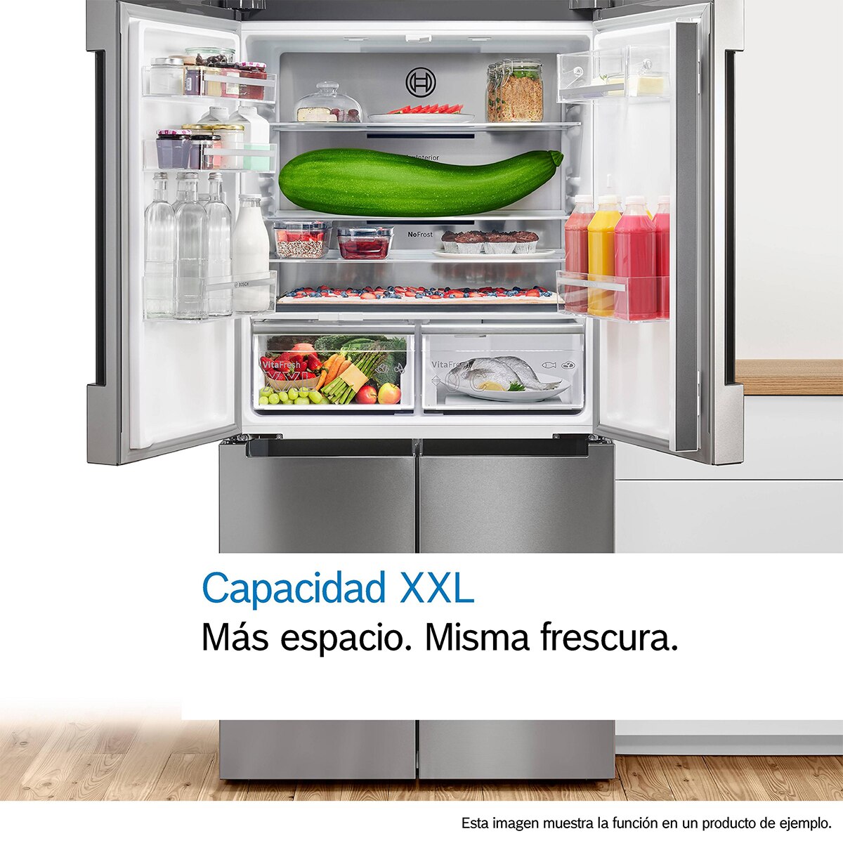 Frigorífico americano Bosch Dispensador Total NoFrost - KAD93AIDP Acero antihuellas-12