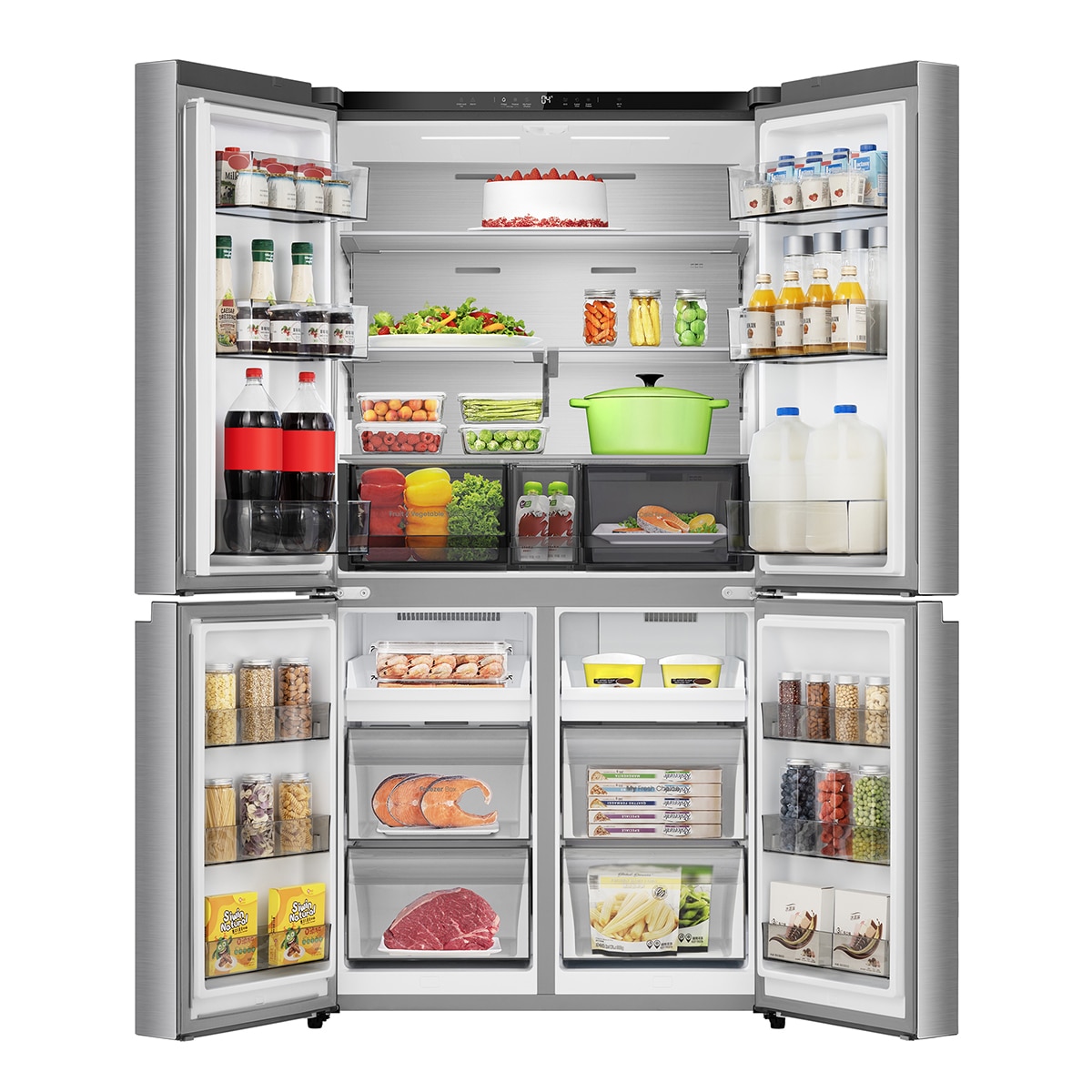 Frigorífico americano Hisense No Frost - RQ5P640SSSD Inox-11