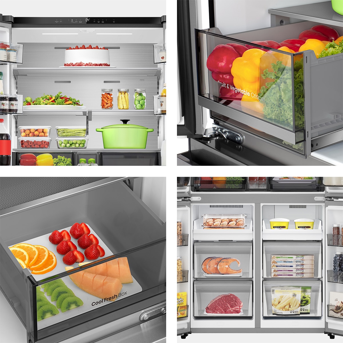Frigorífico americano Hisense No Frost - RQ5P640SSSD Inox-12