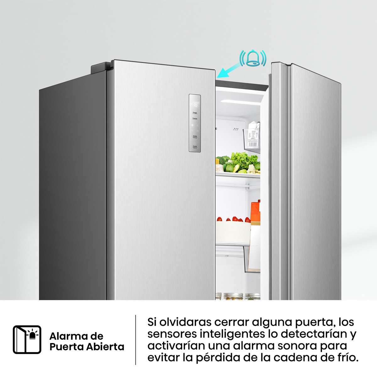 Frigorífico americano Hisense No Frost - RS3P558NEIC Inox-8