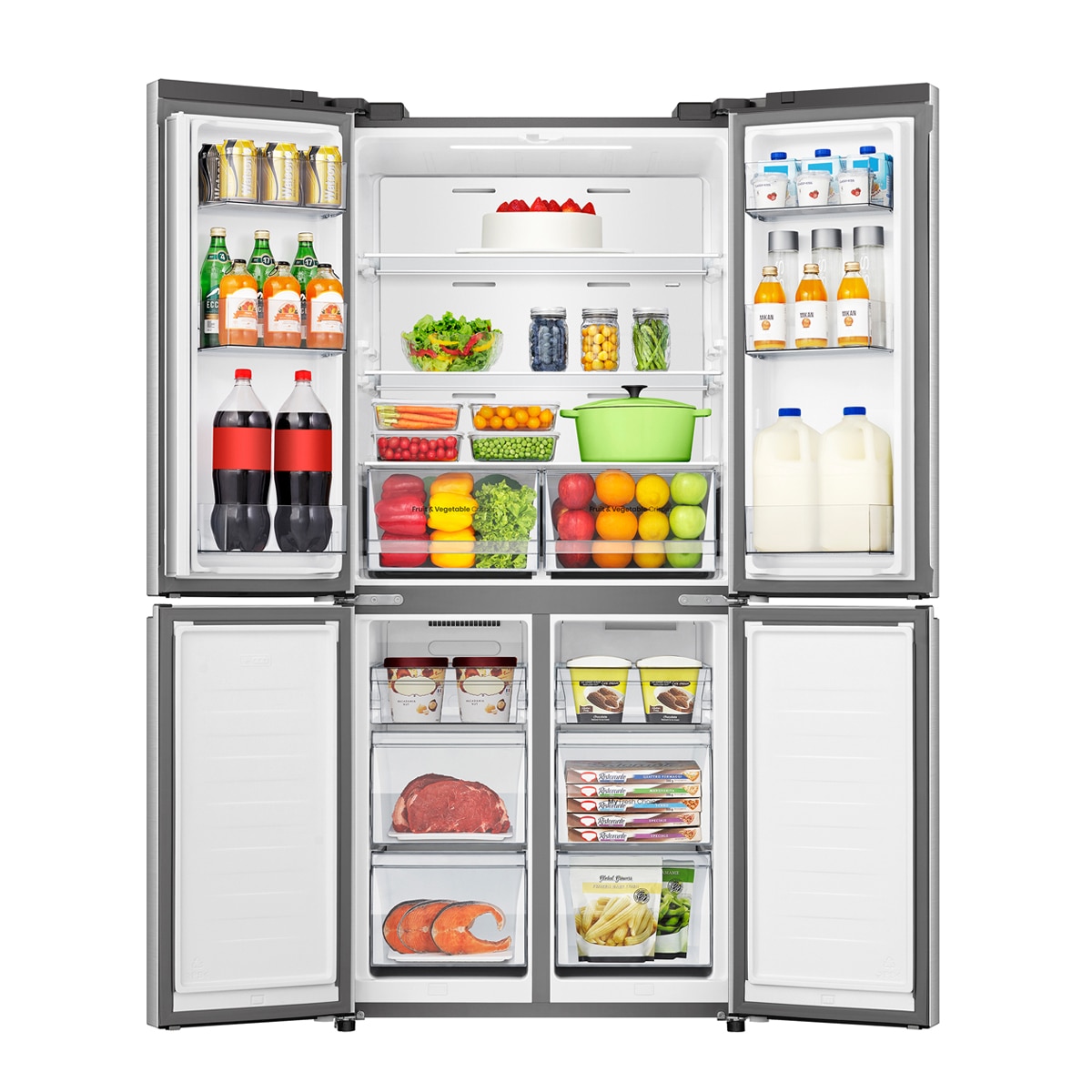 Frigorífico americano Hisense No Frost - MQ79470IE Inox-11