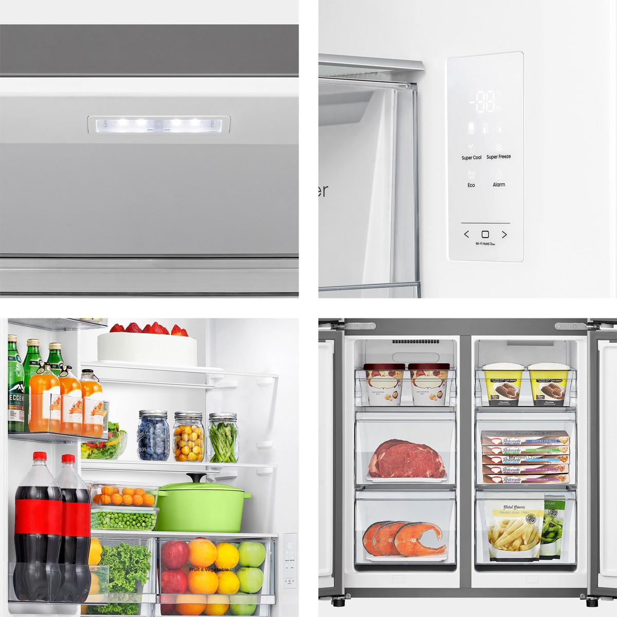 Frigorífico americano Hisense No Frost - MQ79470IE Inox-12