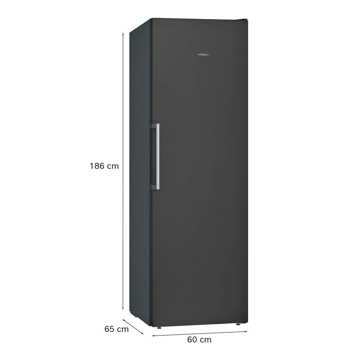 Congelador 1 puerta Siemens iQ300, Total NoFrost - GS36NVXEV Acero negro antihuellas-2