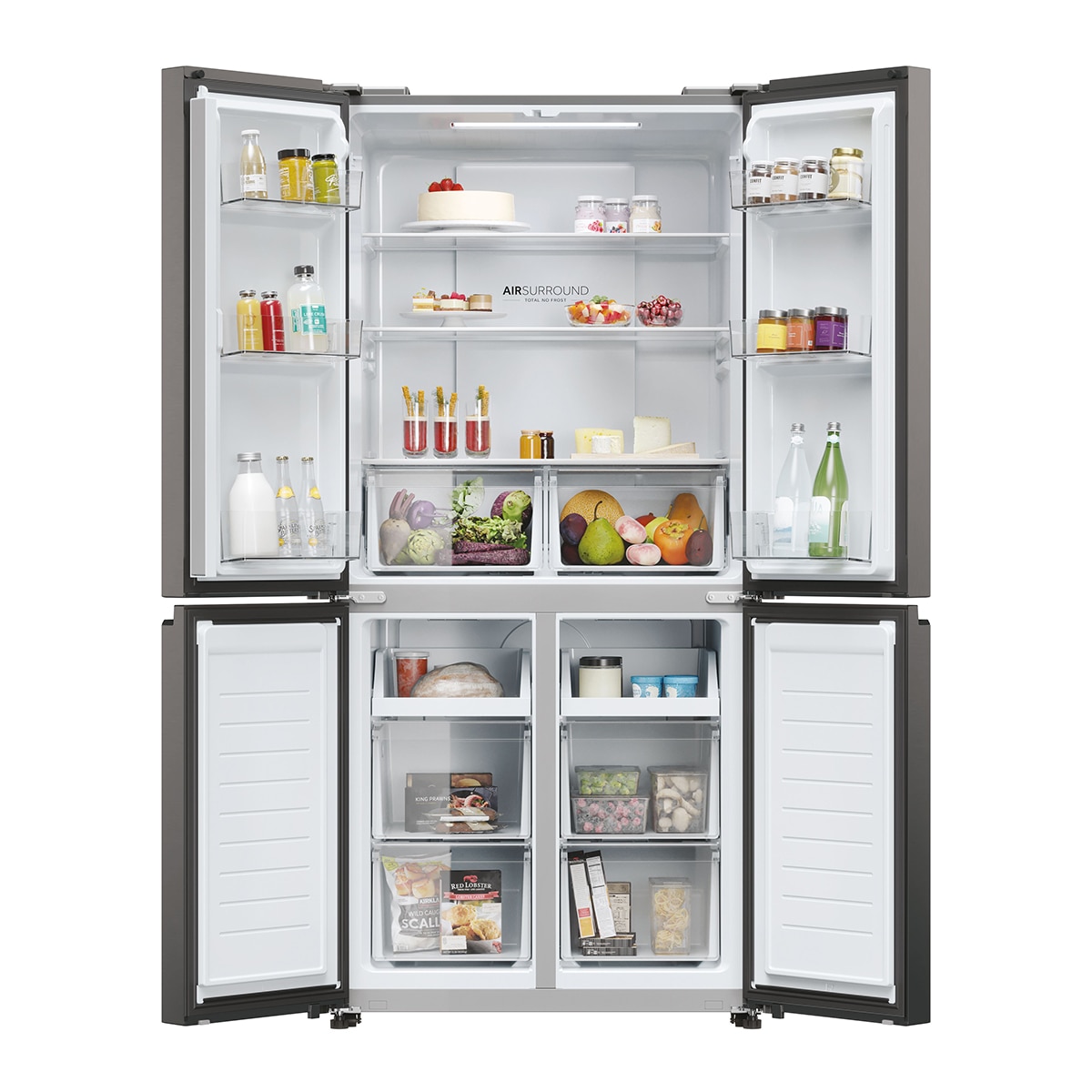 Frigorífico Americano Haier Total No Frost Cube 83 Series 3 - HCR3818ENMD Dark inox-3