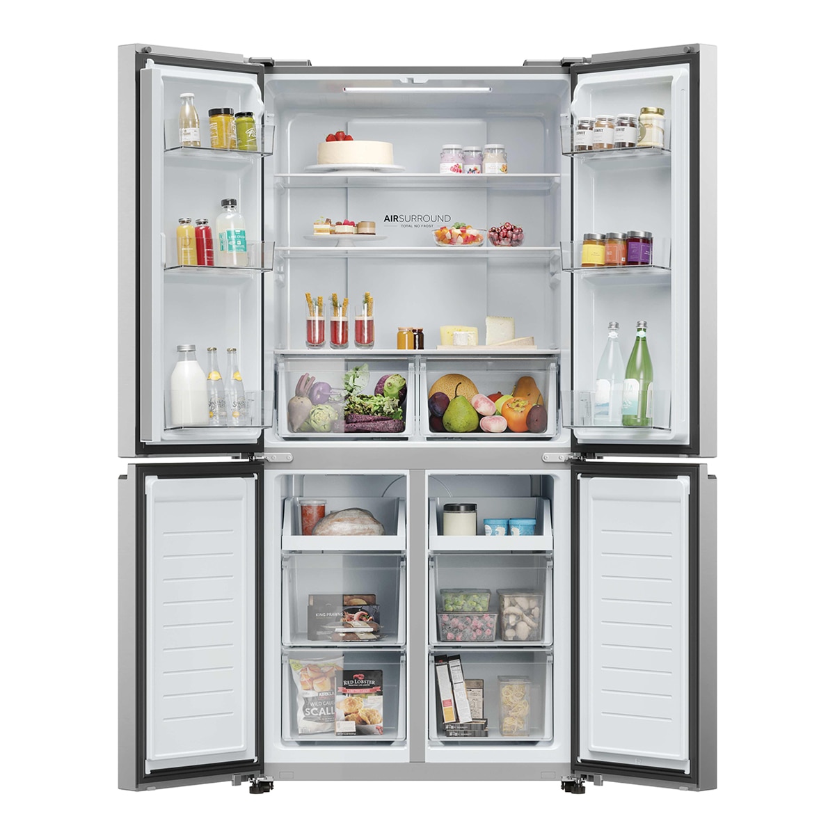 Frigorífico Americano Haier Total No Frost Cube 83 Series 3 - HCR3818DNMM Inox-4