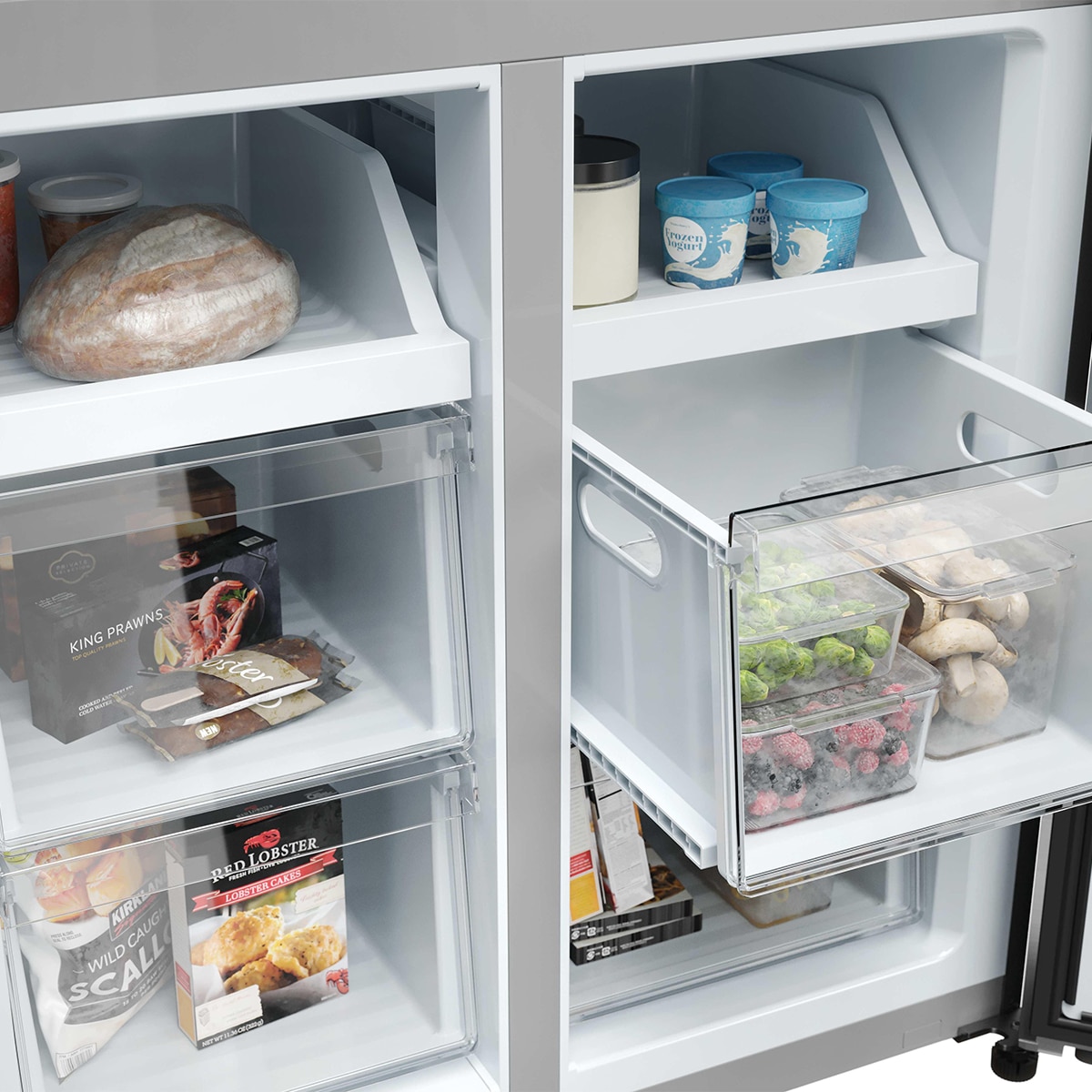 Frigorífico Americano Haier Total No Frost Cube 83 Series 3 - HCR3818DNMM Inox-11