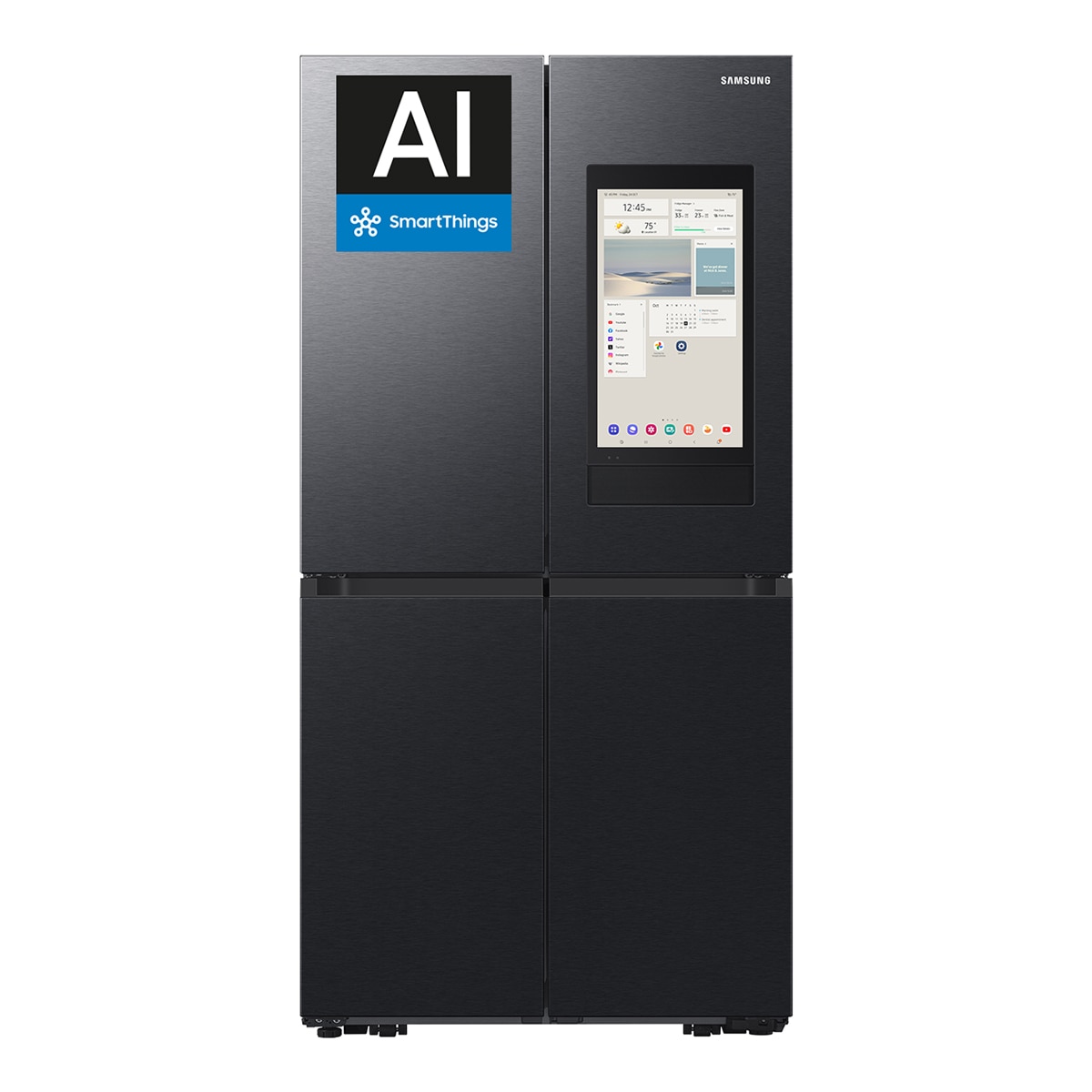 Imagen 0 de Frigorífico French Door Samsung AI Family Hub™  183cm Triple Cooling Plus™ 636 L - RF65DG9H0EB1EF