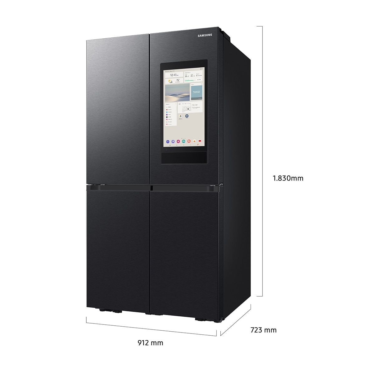 Frigorífico French Door Samsung AI Family Hub™  183cm Triple Cooling Plus™ 636 L - RF65DG9H0EB1EF Grafito-3