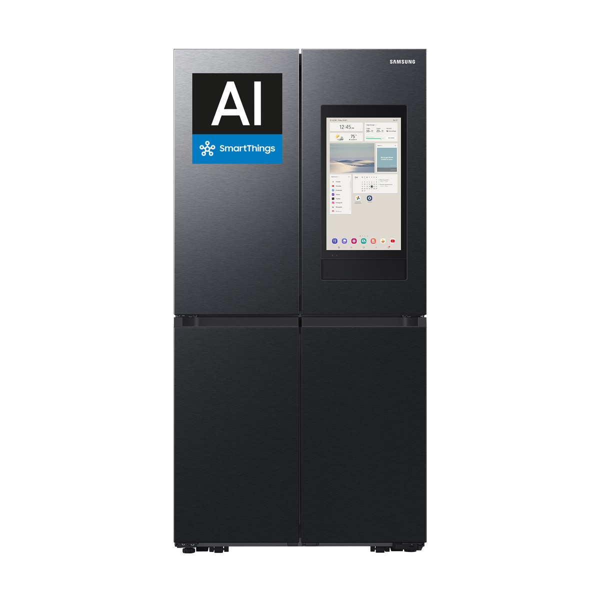 Frigorífico French Door Samsung AI Family Hub™  183cm Triple Cooling Plus™ 636 L - RF65DG9H0EB1EF Grafito-4