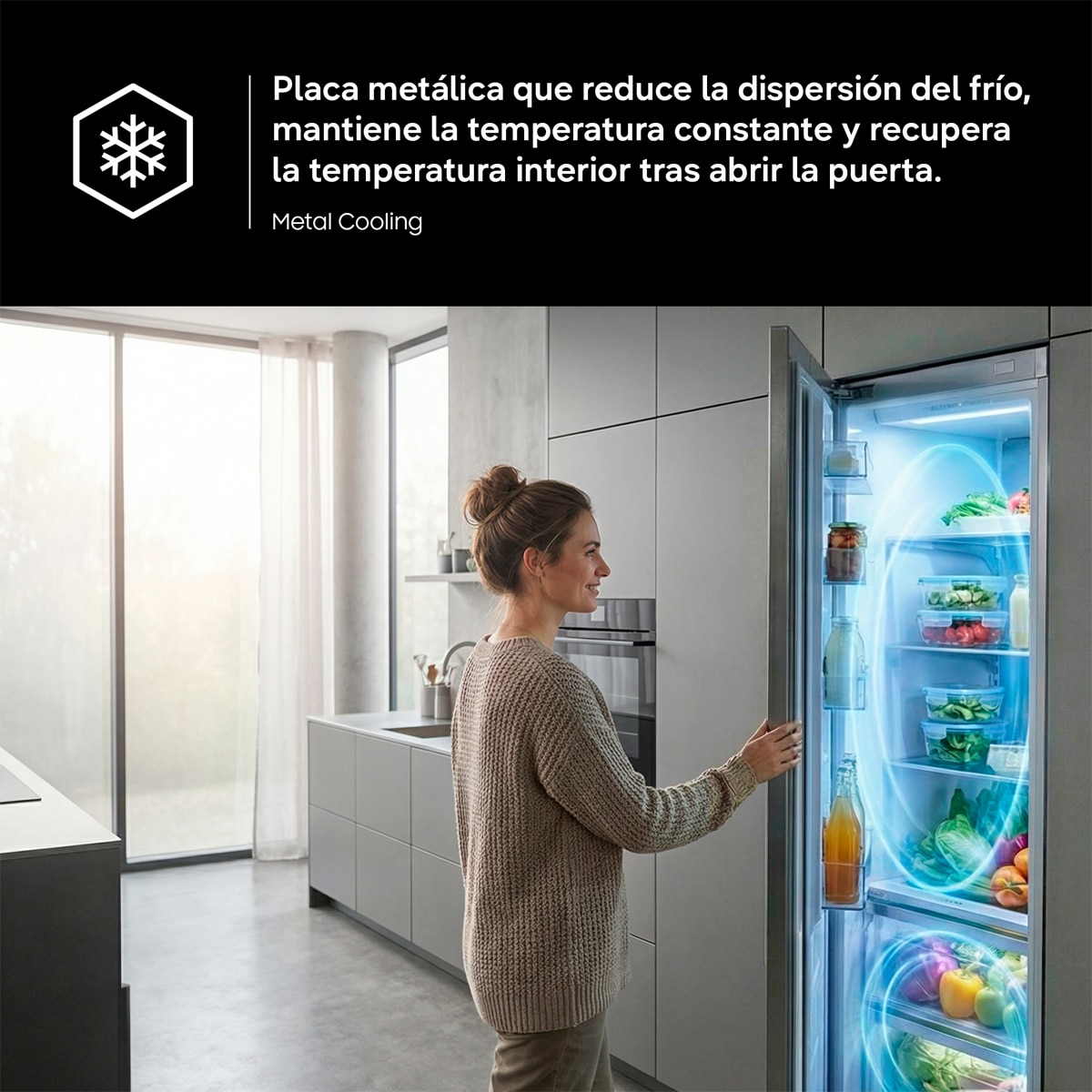 Frigorífico French Door Samsung AI Family Hub™  183cm Triple Cooling Plus™ 636 L - RF65DG9H0EB1EF Grafito-10