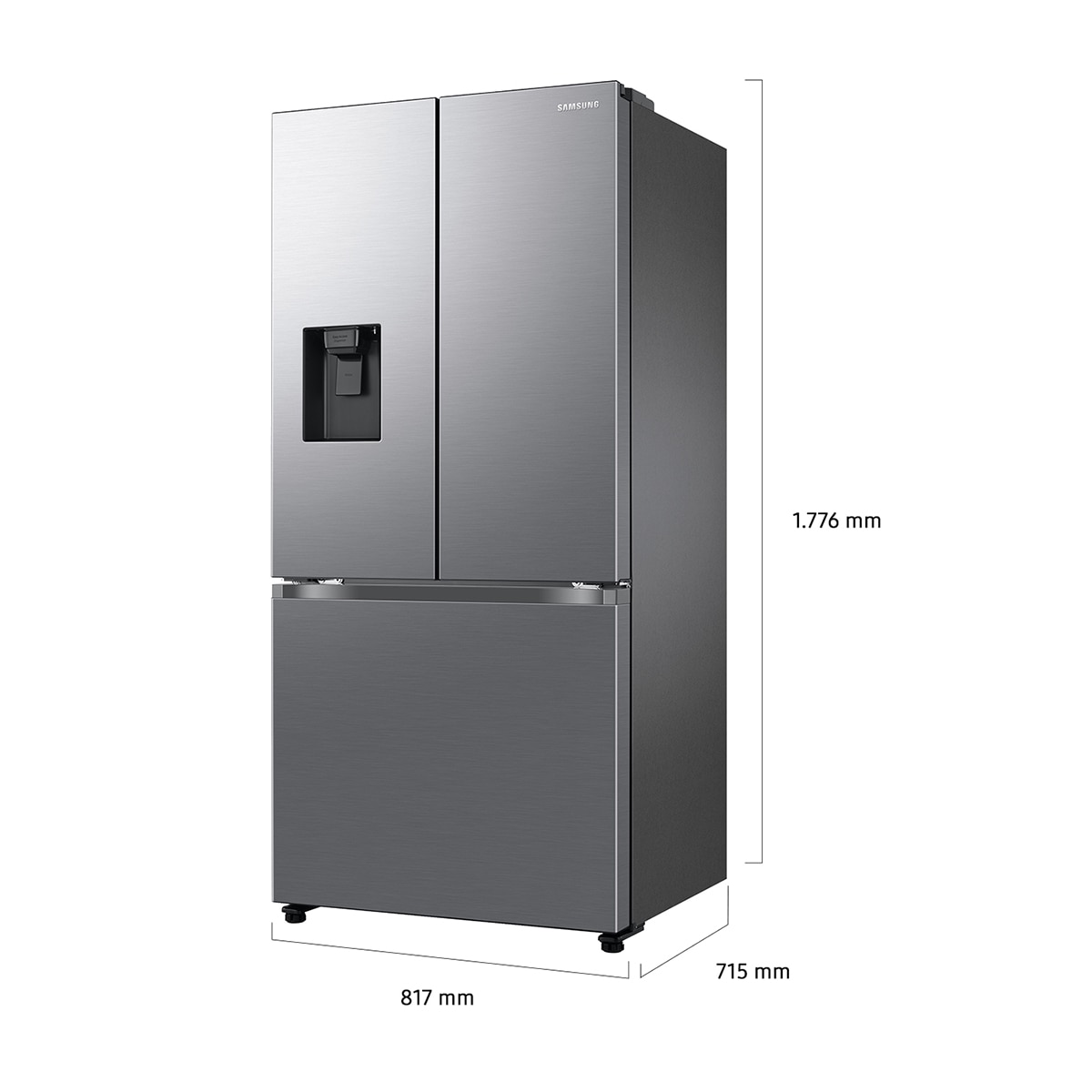 Frigorífico French Door Samsung  AI 177.5cm Twin Cooling Plus™ 495 L - RF50C530ES9/EF Inox-3