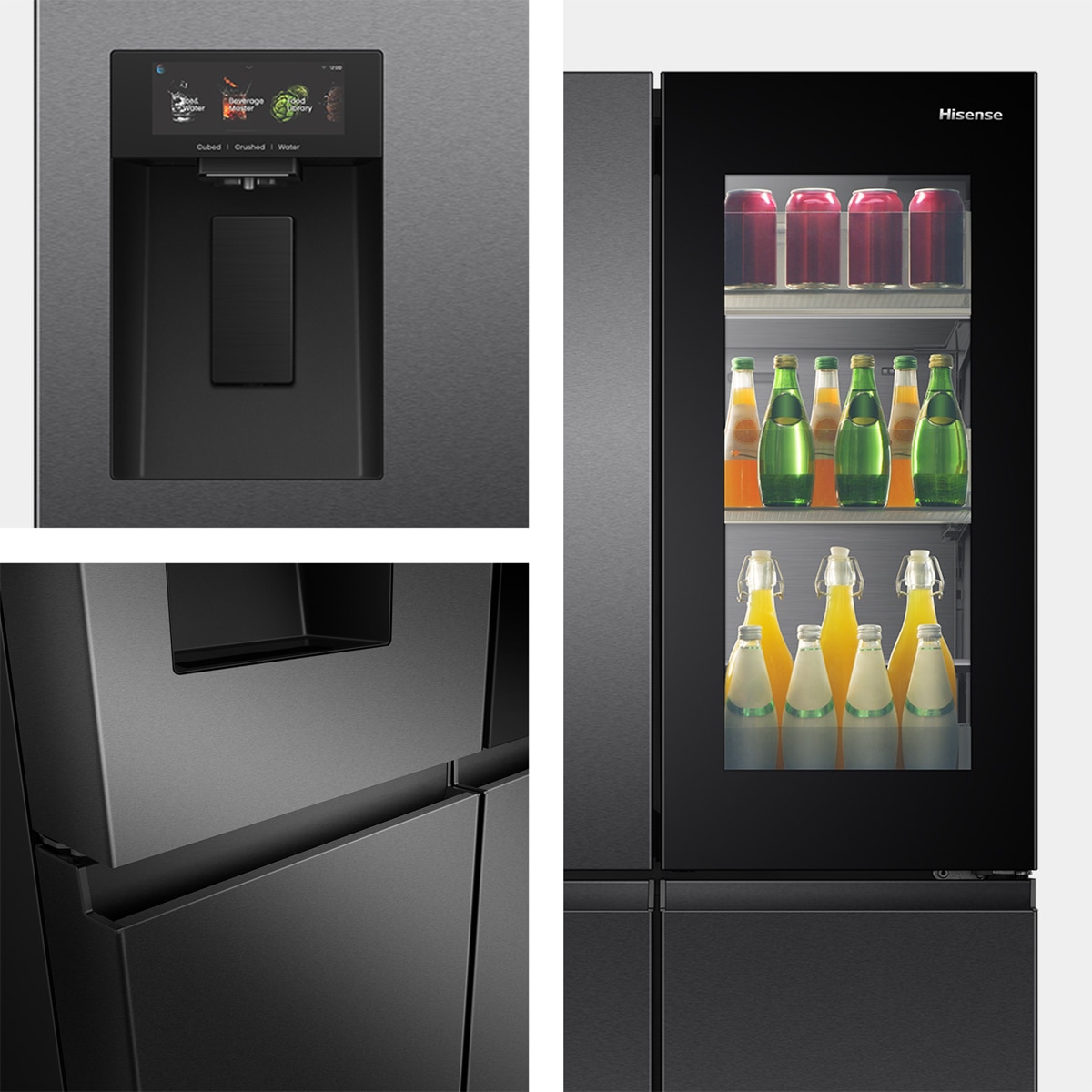 Frigorífico Americano Hisense 4 Puertas, Total No Frost -RQ600P7SKE Negro-12