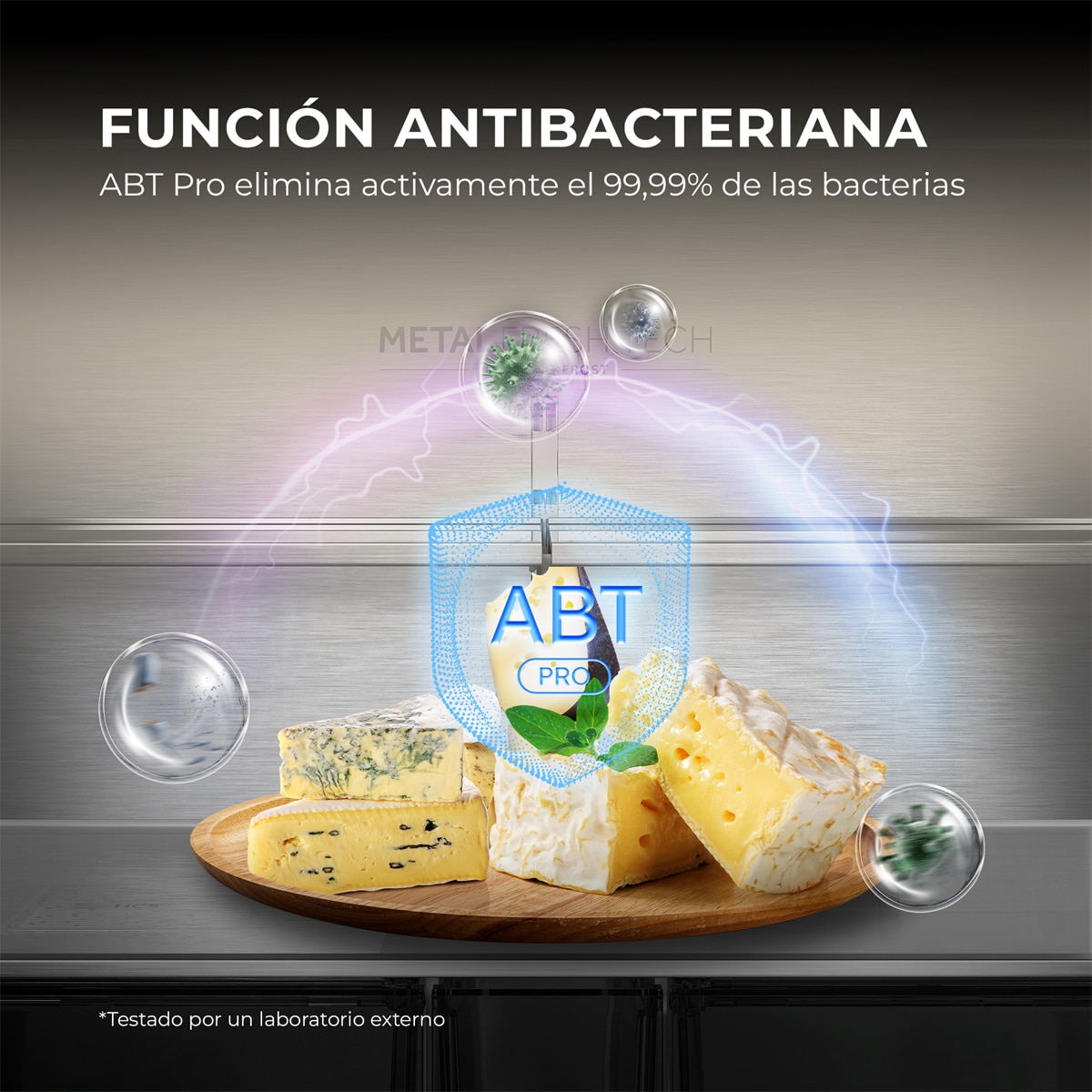 Frigorífico Americano Haier Total No Frost, Metal Fresh, HORIZON - HCR59F18DNMM Inox-5