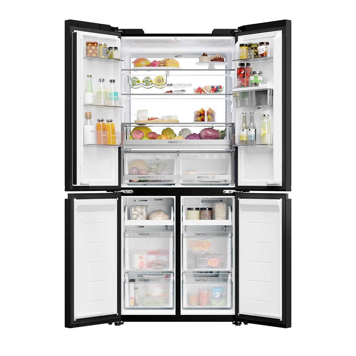 Frigorífico Americano Haier Total No Frost Cube 83 Series 7 - HCKR7819DWGB Negro-3