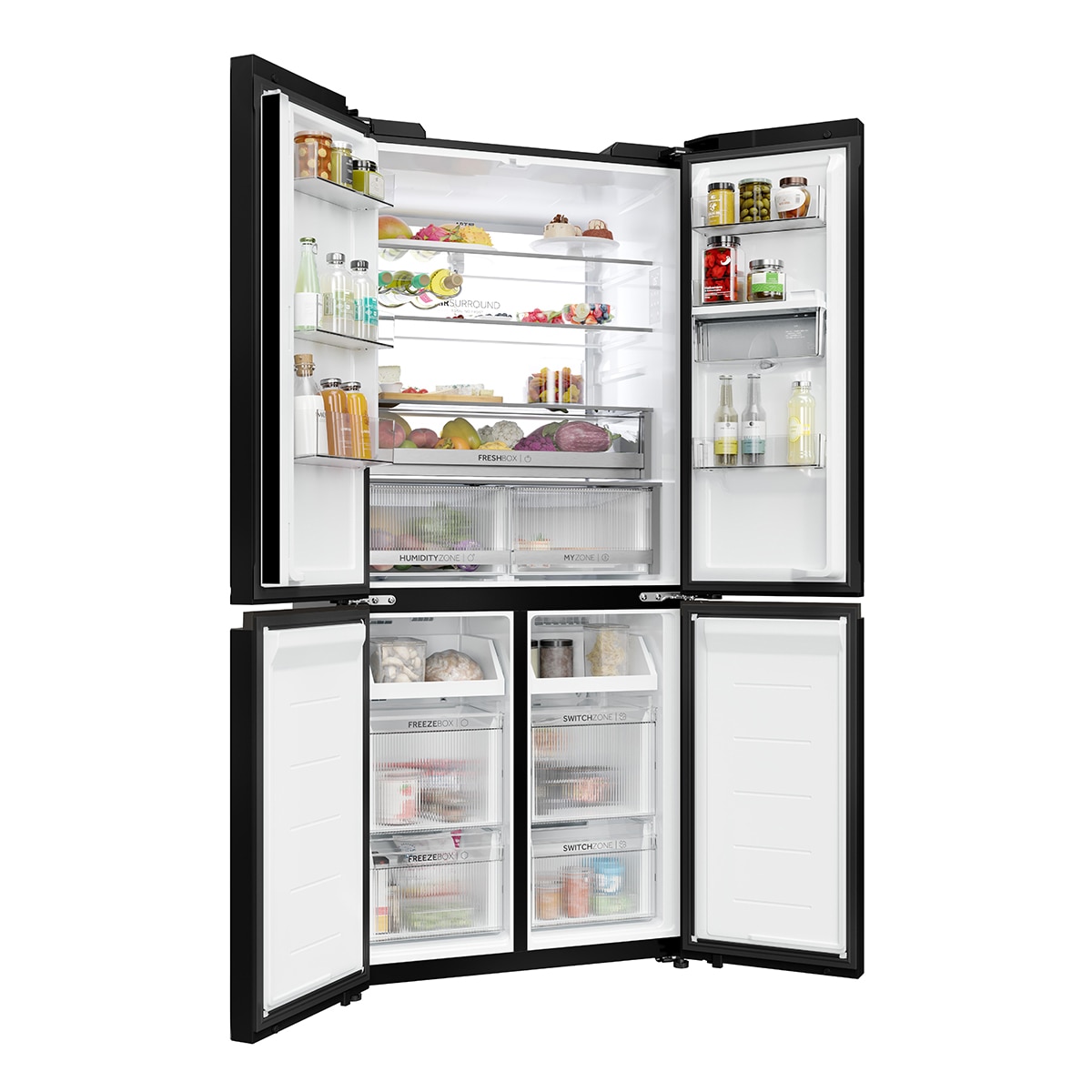 Frigorífico Americano Haier Total No Frost Cube 83 Series 7 - HCKR7819DWGB Negro-4