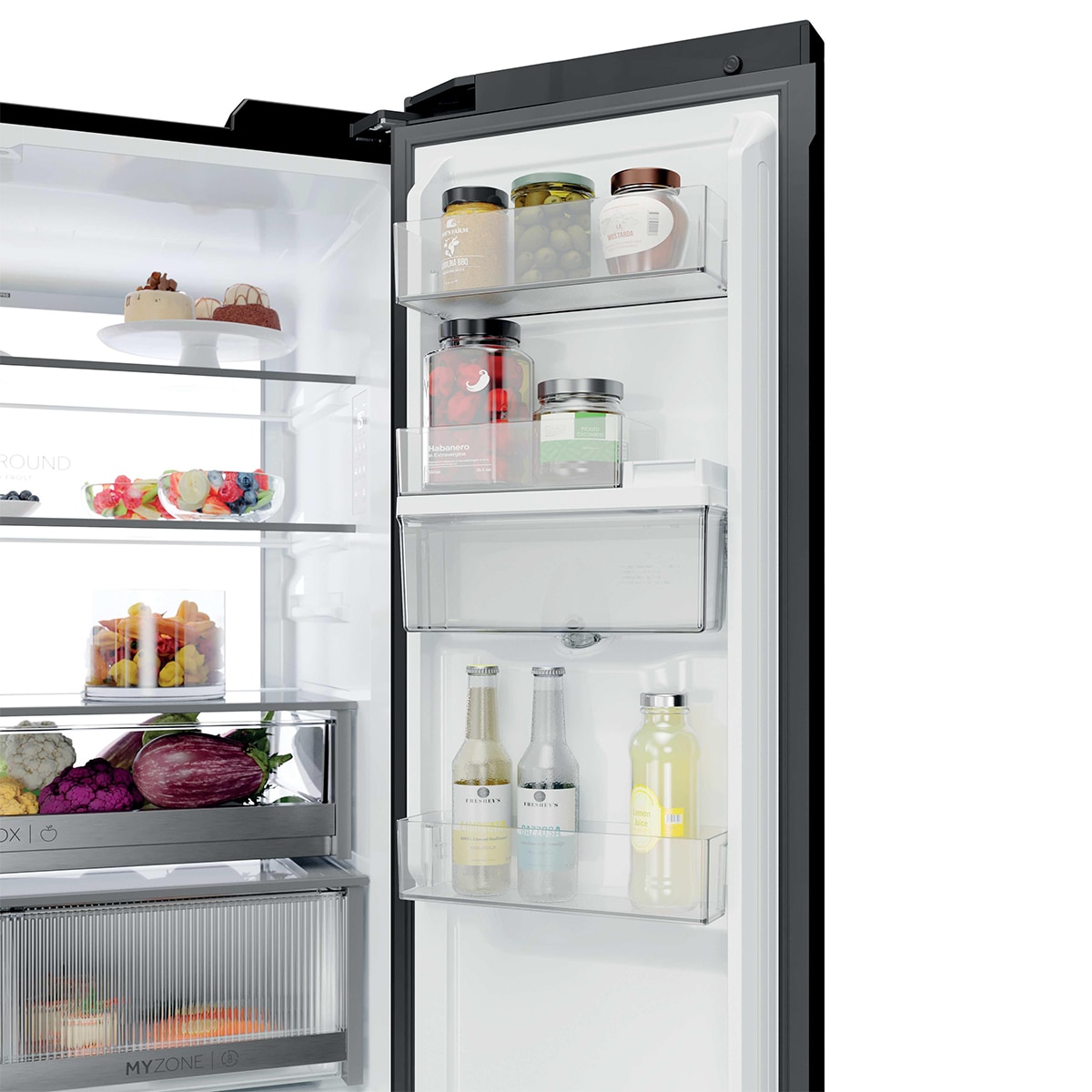 Frigorífico Americano Haier Total No Frost Cube 83 Series 7 - HCKR7819DWGB Negro-6