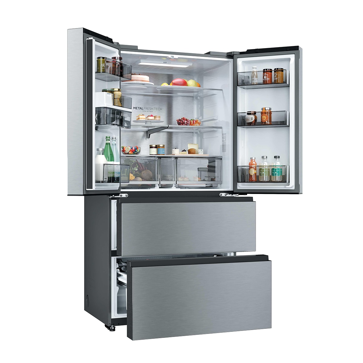 Frigorífico Americano Haier Total No Frost Horizon - HFR59F18CWMM Inox-4