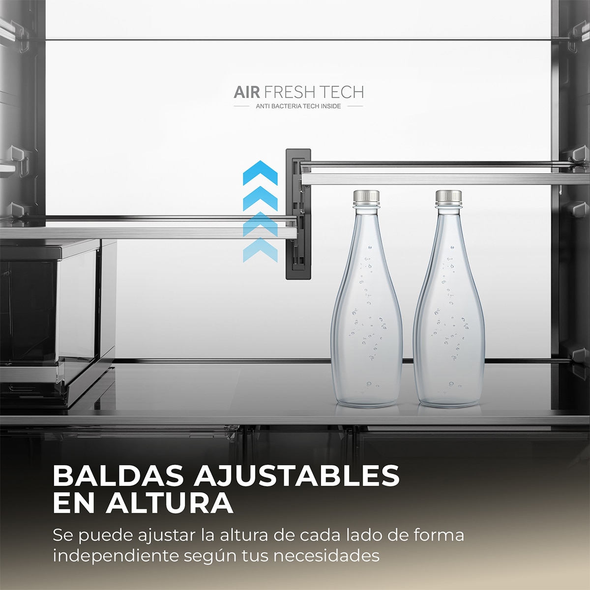 Frigorífico Americano Haier Total No Frost Horizon - HFR59F18CWMM Inox-10