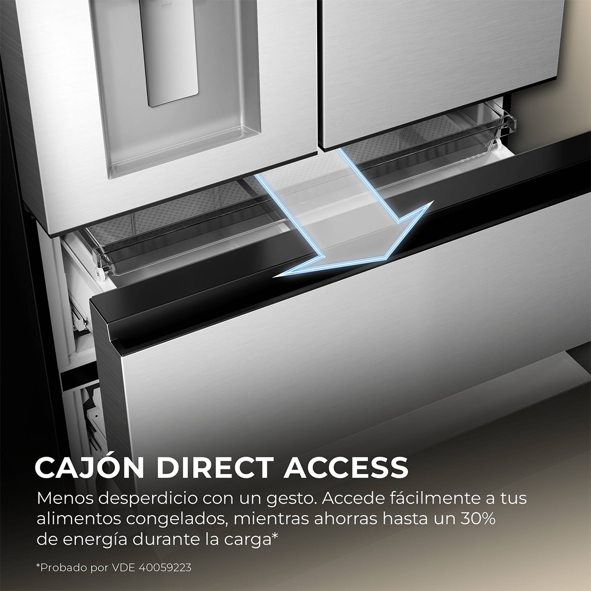Frigorífico Americano Haier Total No Frost Horizon - HFR59F18CWMM Inox-14