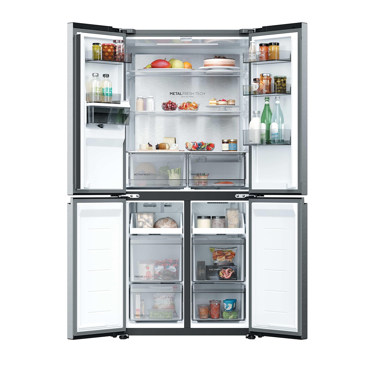 Frigorífico Americano Haier Total No Frost Rise - HCR58S18CWMM - Inox Inox-3