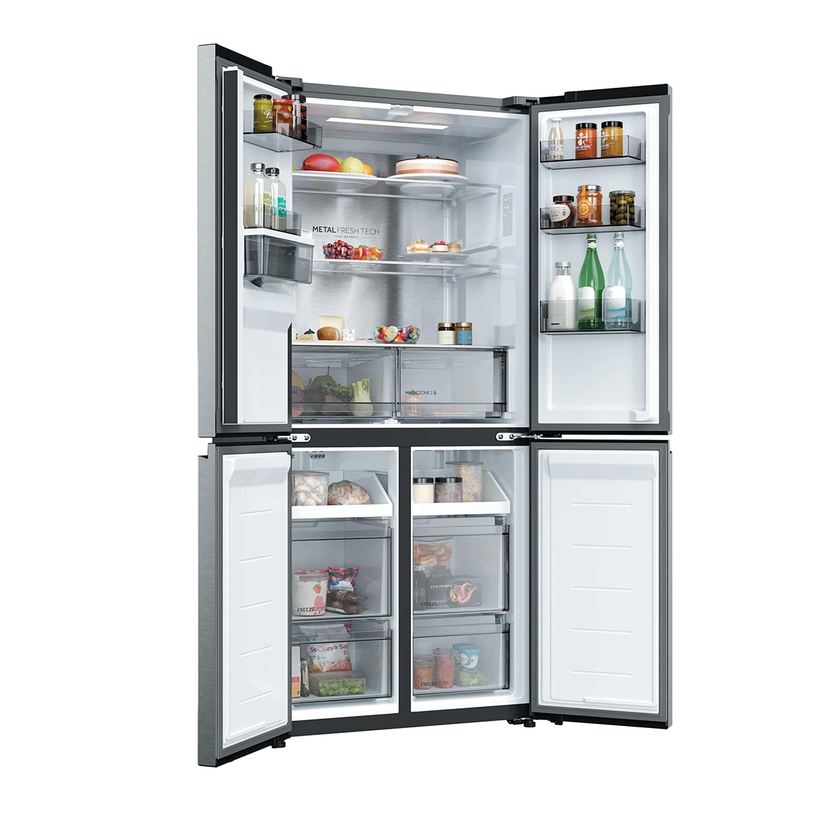 Frigorífico Americano Haier Total No Frost Rise - HCR58S18CWMM - Inox Inox-4
