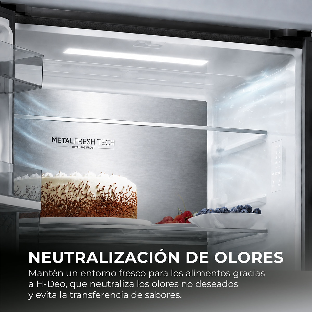 Frigorífico Americano Haier Total No Frost Rise - HCR58S18CWMM - Inox Inox-7