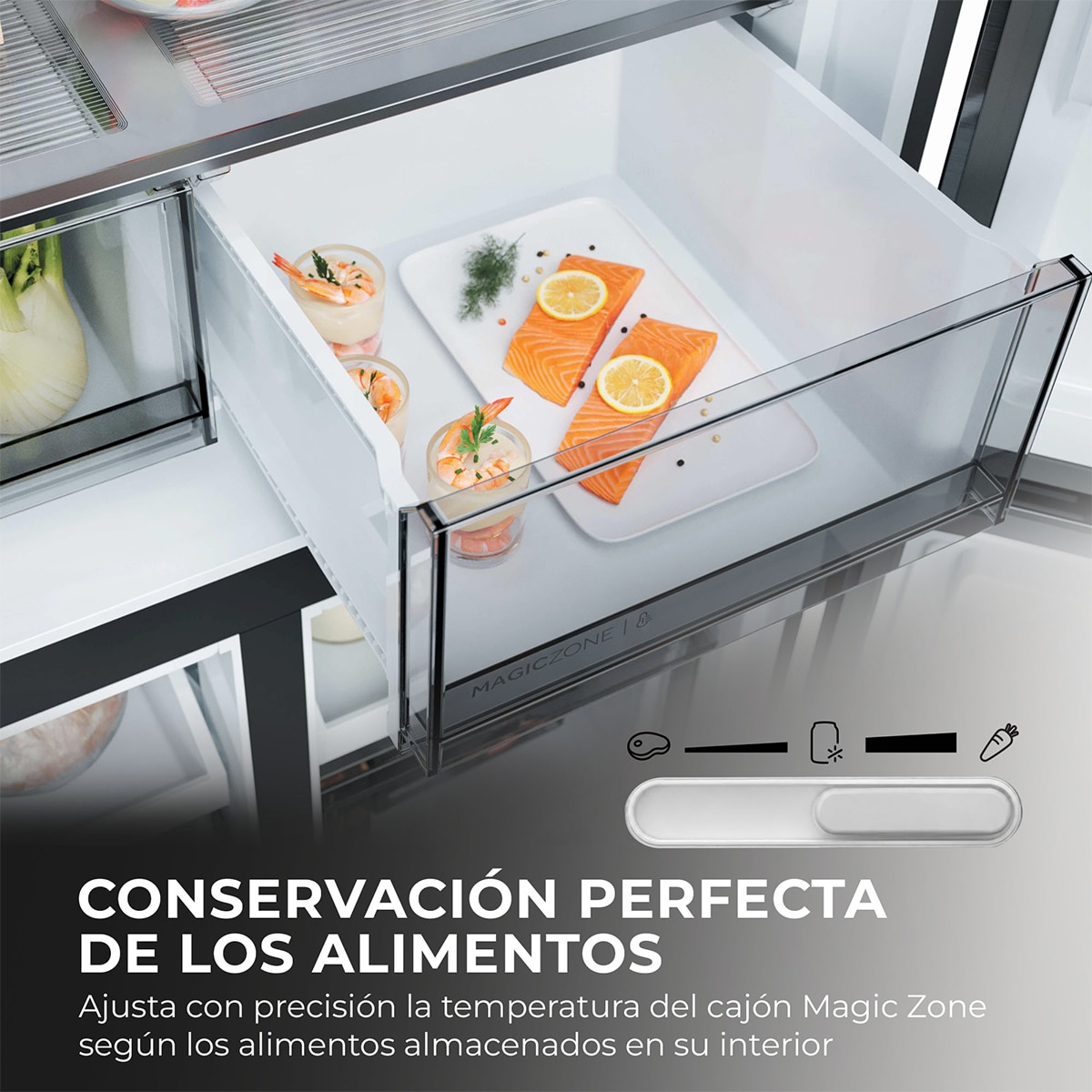 Frigorífico Americano Haier Total No Frost Rise - HCR58S18CWMM - Inox Inox-12