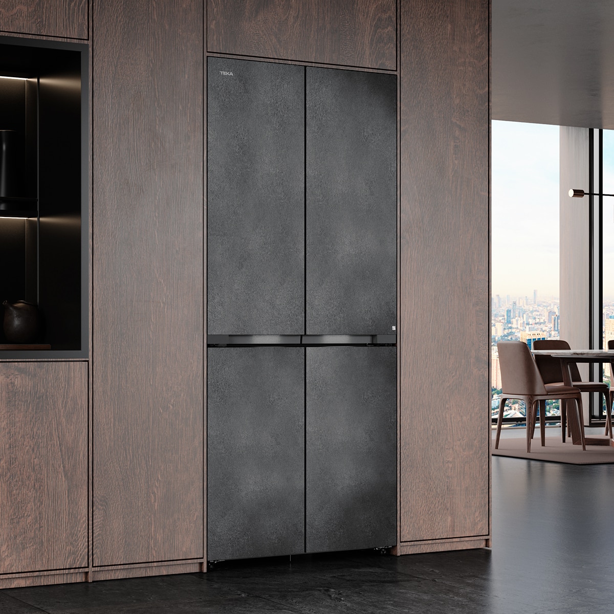 Imagen 2 de Frigorífico americano Teka Total No Frost RMF 87870 SLN SG - Gris Piedra Gris Piedra