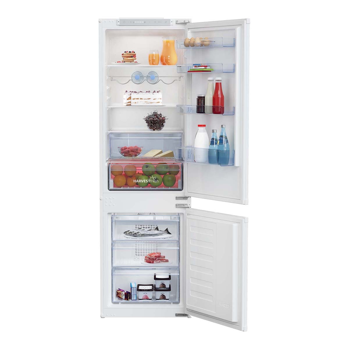 Frigorífico integrable Combi Beko congelador No frost - BCHA275E4SN - Blanco Blanco-5
