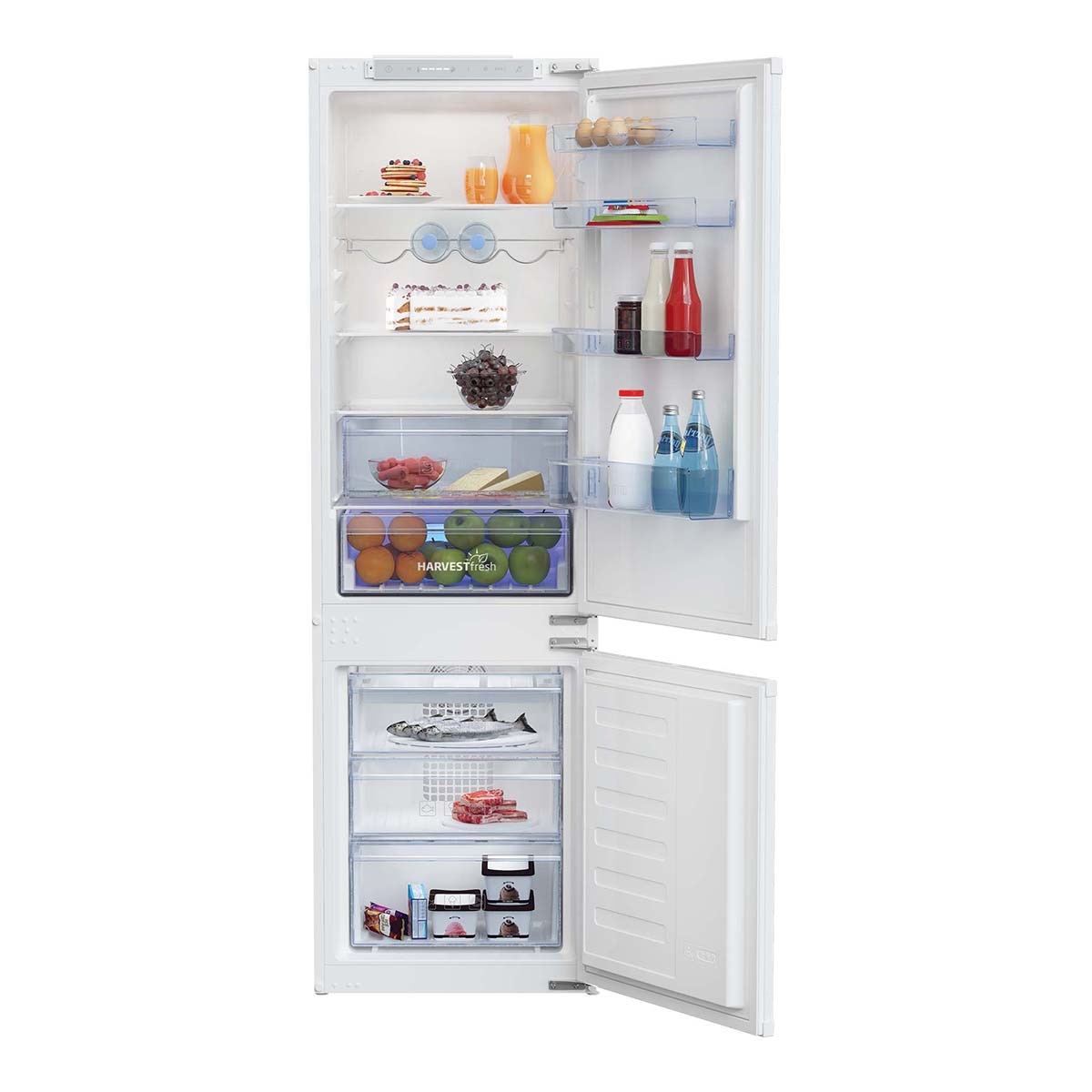 Frigorífico integrable Combi Beko congelador No frost - BCHA275E4SN - Blanco Blanco-7
