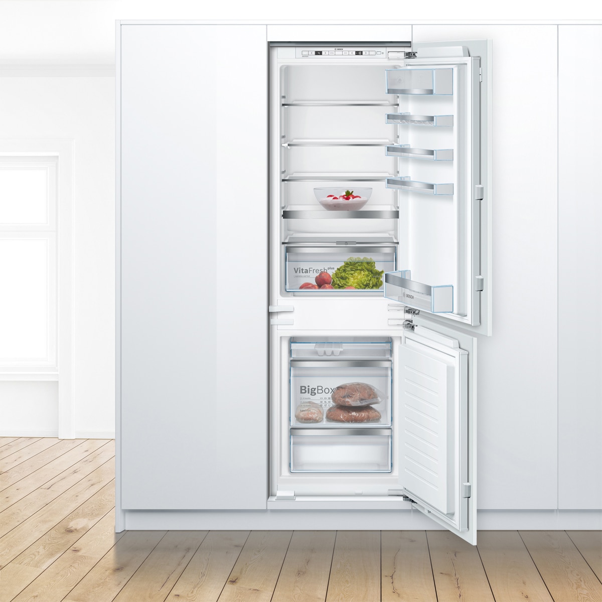 Frigorífico combi integrable Bosch VitaFresh- KIS86AFE0 - Blanco Blanco-6
