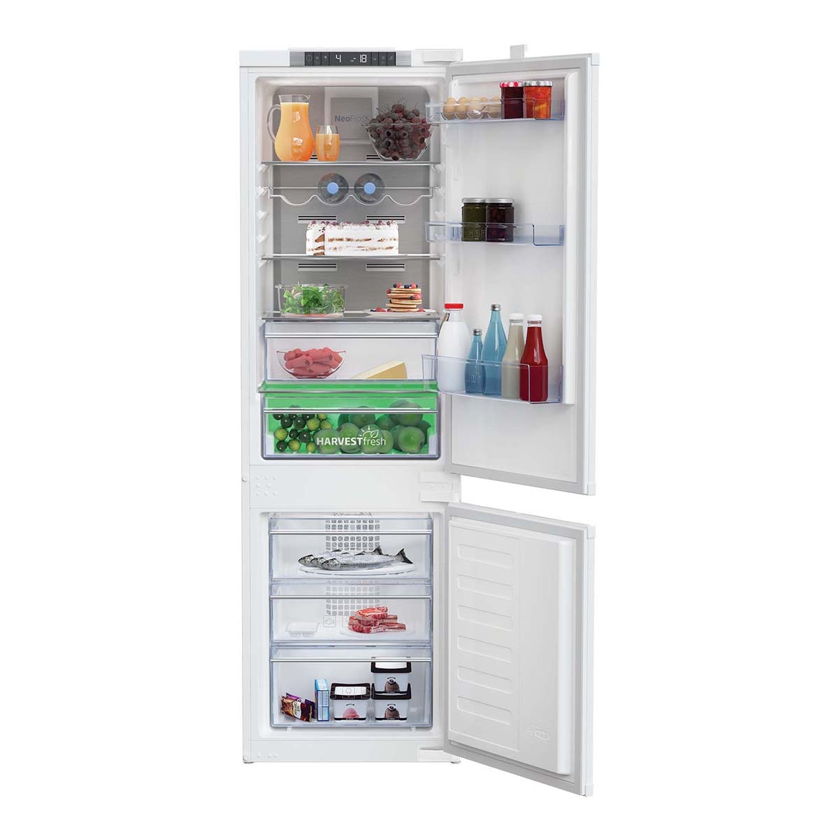 Frigorífico integrable Combi Beko NeoFrost Dual Cooling - BCNA275E4SN - Blanco Blanco-1