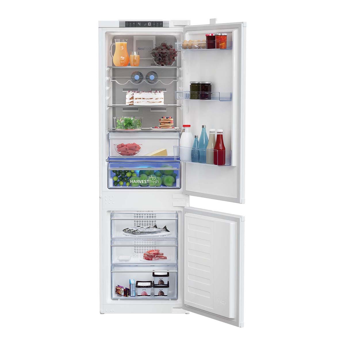 Frigorífico integrable Combi Beko NeoFrost Dual Cooling - BCNA275E4SN - Blanco Blanco-4
