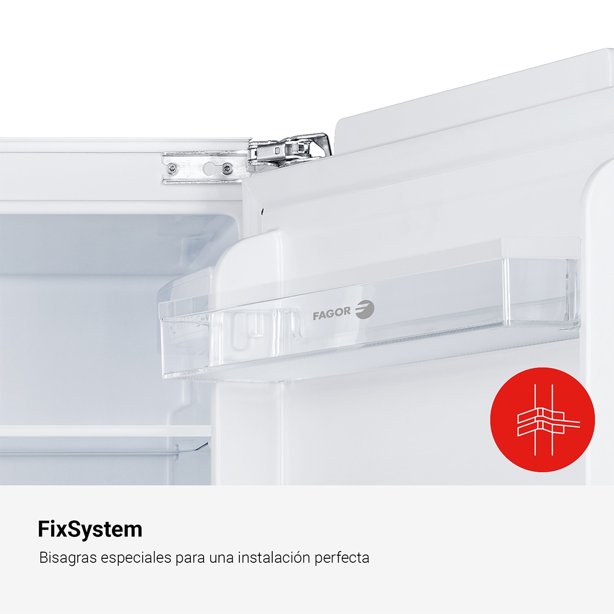 Frigorífico Mini de 1 Porta Encastrável Fagor 3FIS-840 de 81,8 cm - Branco Branco-5
