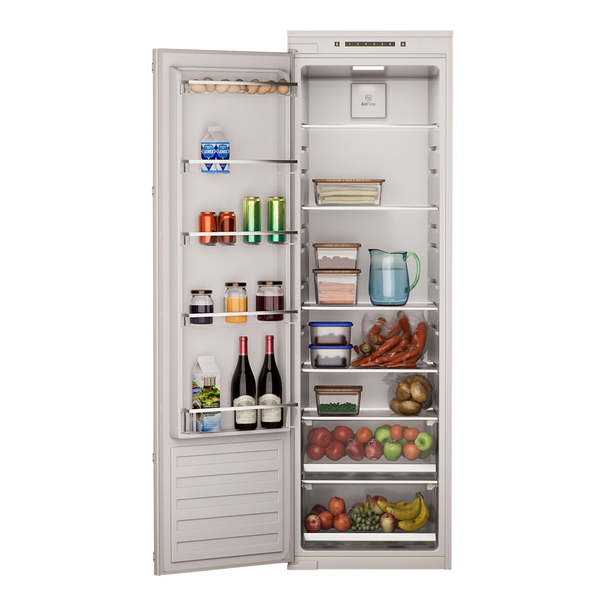 Frigorífico de 1 Porta Encastrável Fagor 3FIB-1725 com Porta Reversível e de 177,6 cm - Branco Branco-1