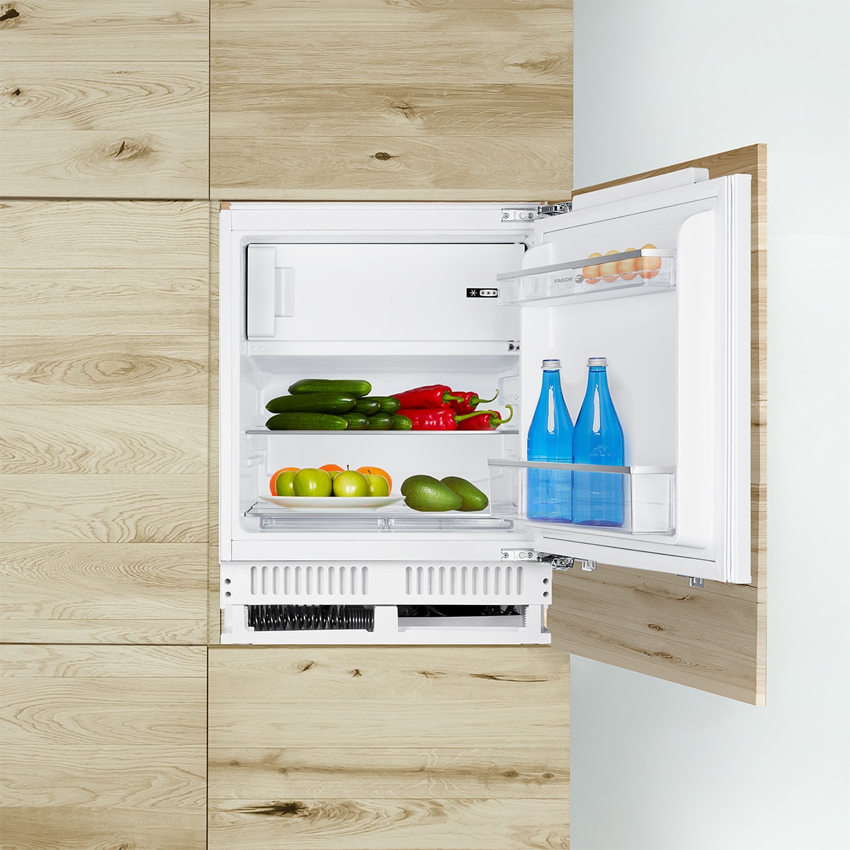 Frigorífico Mini de 1 Porta Encastrável Fagor 3FIS-844 com Porta Reversível e de 81,8 cm - Branco Branco-3