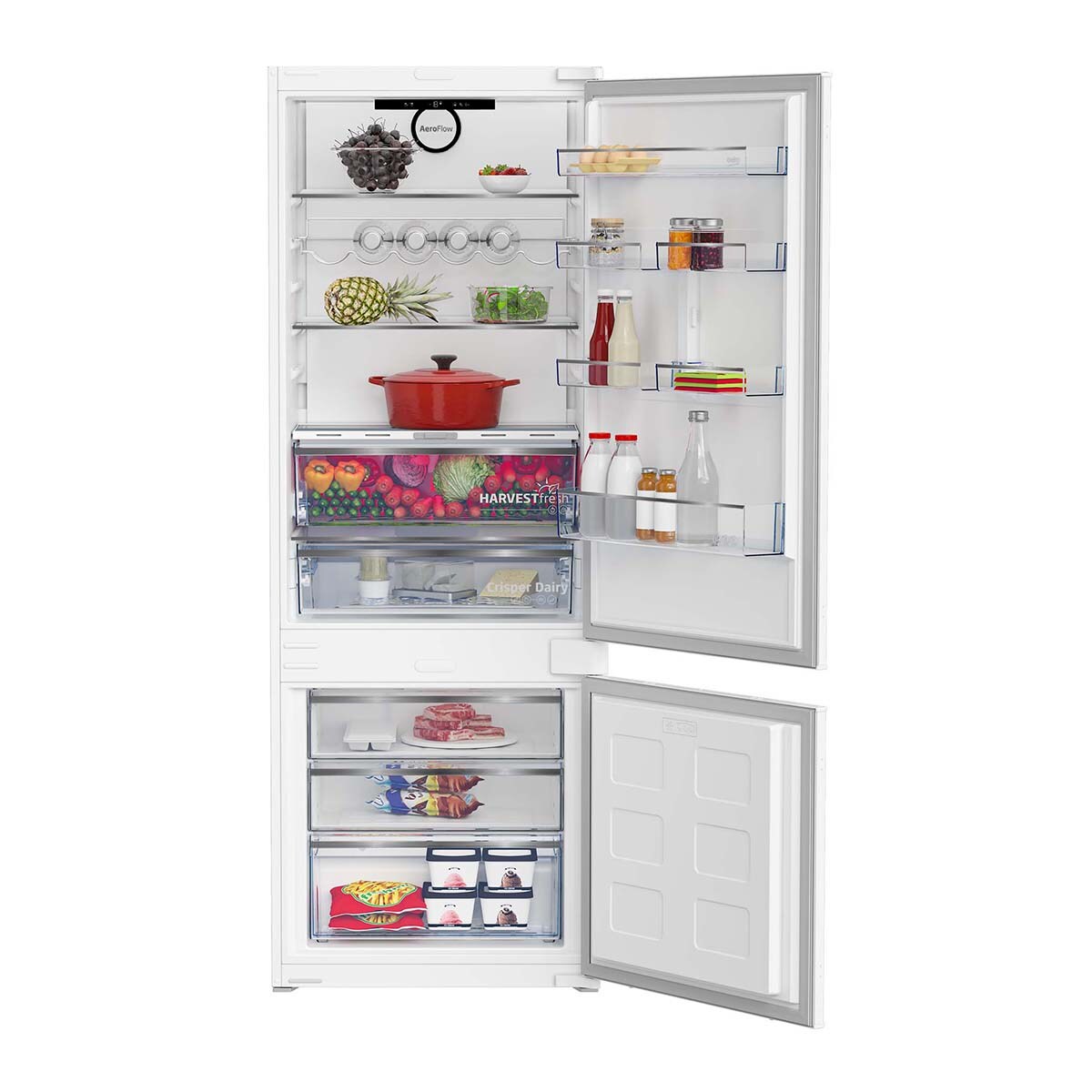 Frigorífico integrable Combi Beko NeoFrost Dual Cooling - BCNE400E40SN 7