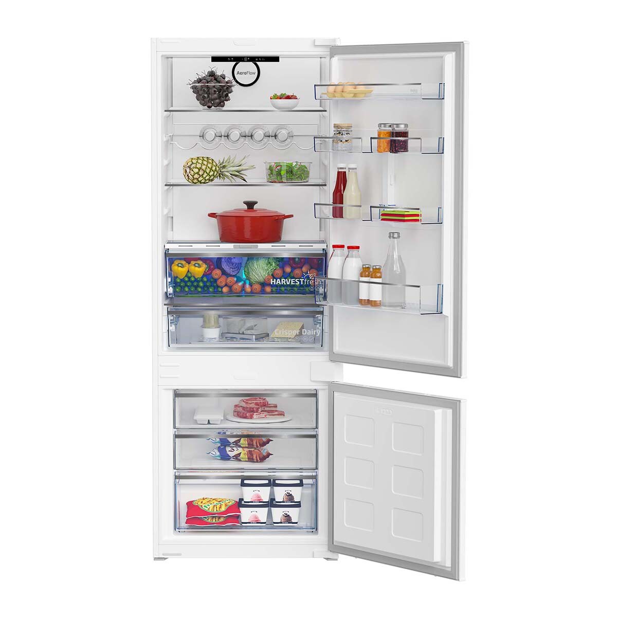 Frigorífico integrable Combi Beko NeoFrost Dual Cooling - BCNE400E40SN 8