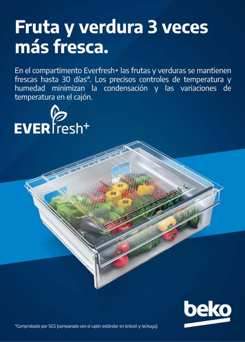 Frigorífico integrable Combi Beko NeoFrost Dual Cooling - BCNE400E40SN 13