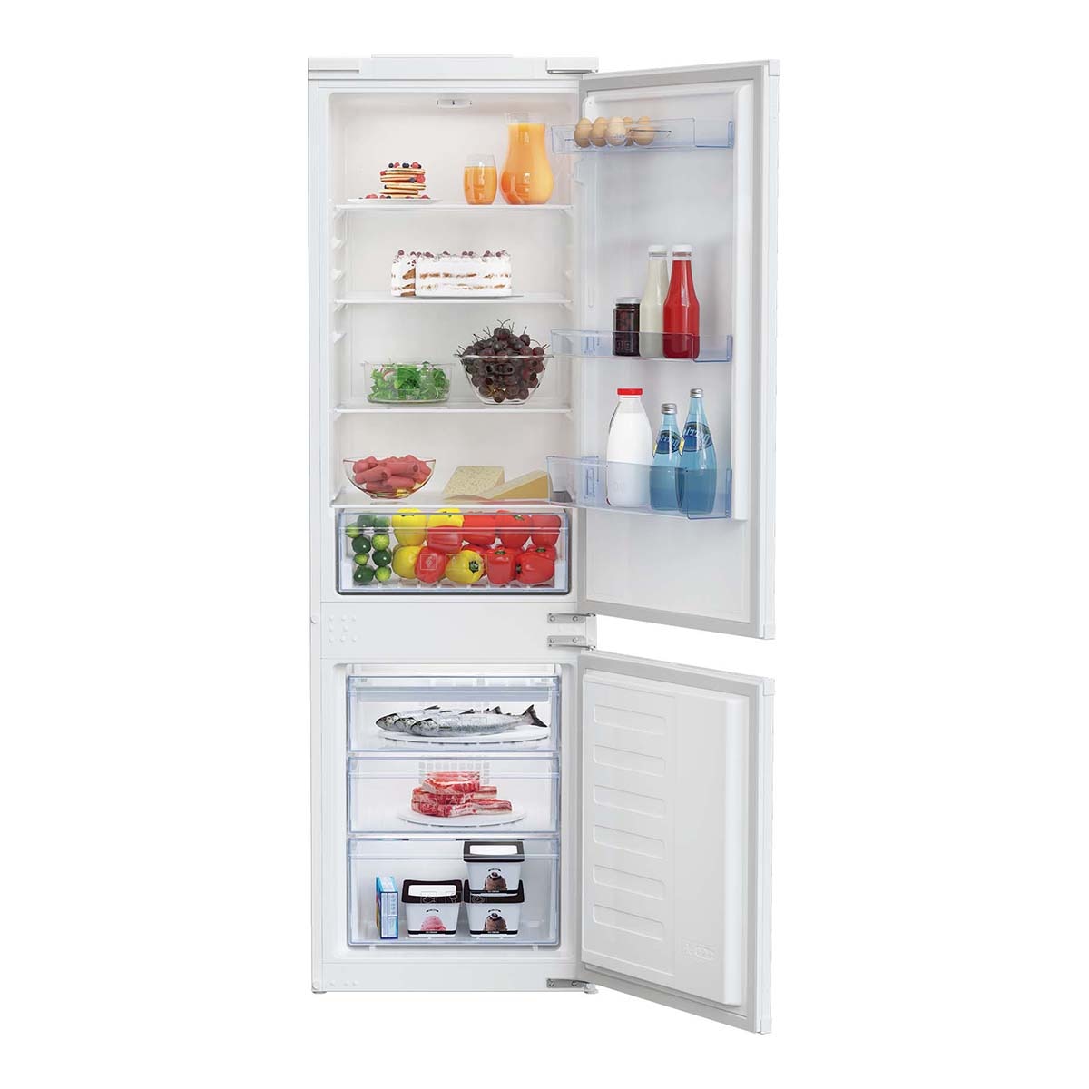 Frigorífico combi integrable Beko Neo-Frost Dual Cooling - BCSA285K4SN 2