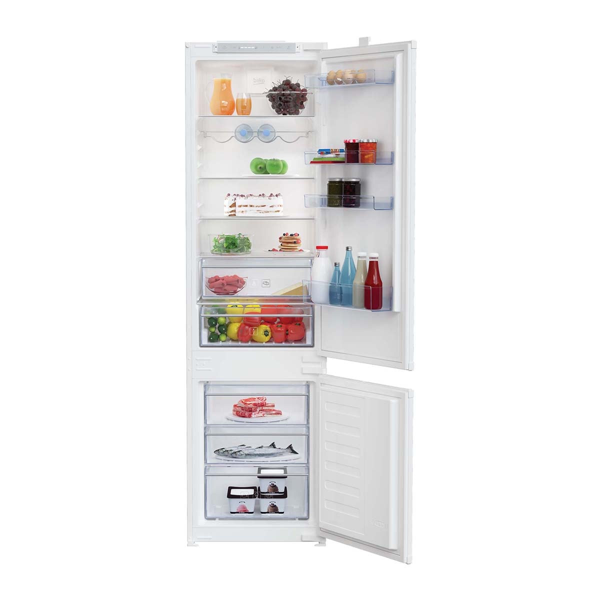 Frigorífico combi integrable Beko compartimiento 0ºC - BCSA306E4SFN 1