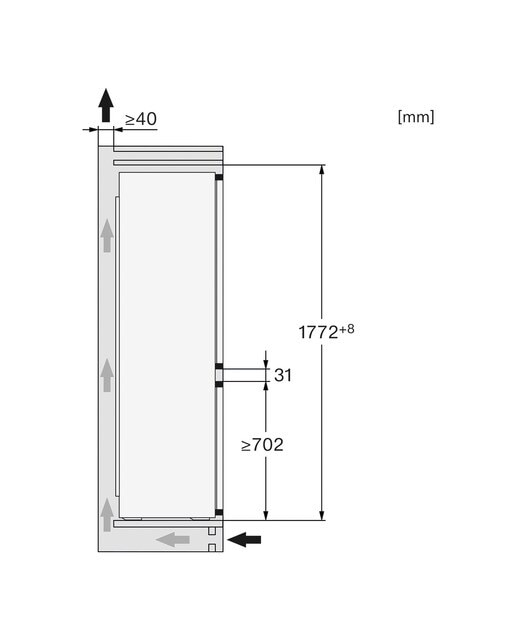 Frigorífico Combinado Encastrável Miele KDN7724 E Active No Frost com DailyFresh ExtraCool e de 177,2 cm - Branco Branco-3